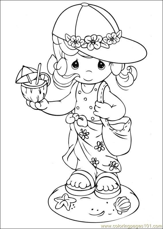 Precious Moments Printable Coloring Pages
 Precious Moments 35 printable coloring page for kids and