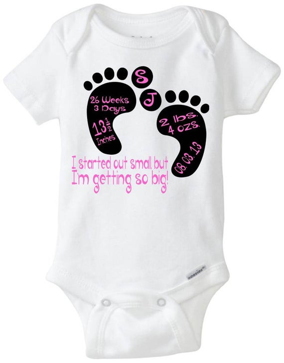 Prem Baby Gifts
 Preemie Baby Gift Personalized I started out small but