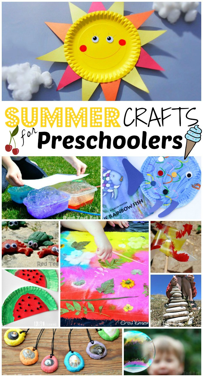 Preschool Arts And Crafts
 Summer Crafts for Preschoolers Red Ted Art s Blog