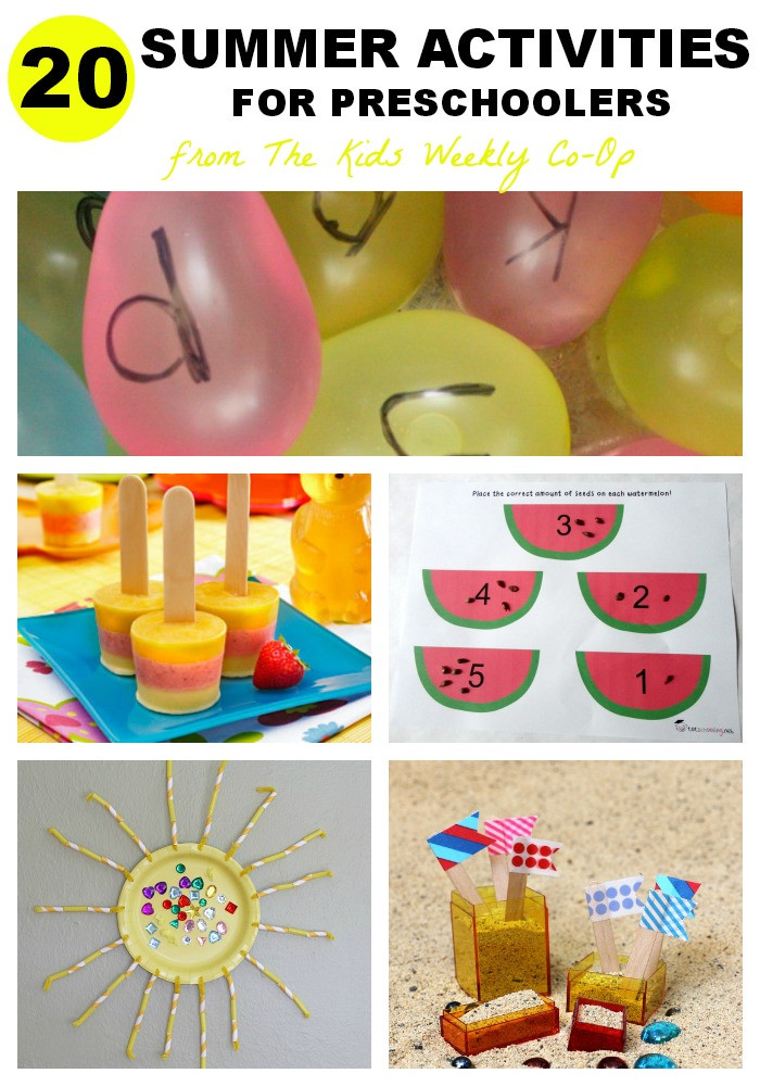 Preschool Crafts Activities
 20 Summer Activities for Preschoolers Mess for Less