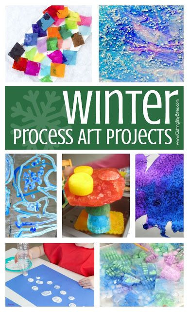 Preschool Crafts Activities
 Winter Process Art
