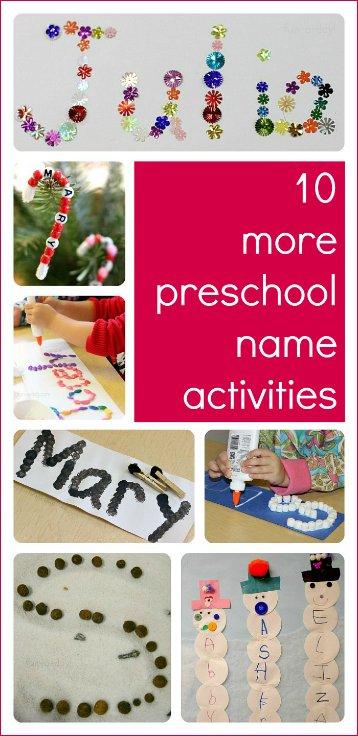 Preschool Crafts Activities
 10 More Preschool Name Activities to Try