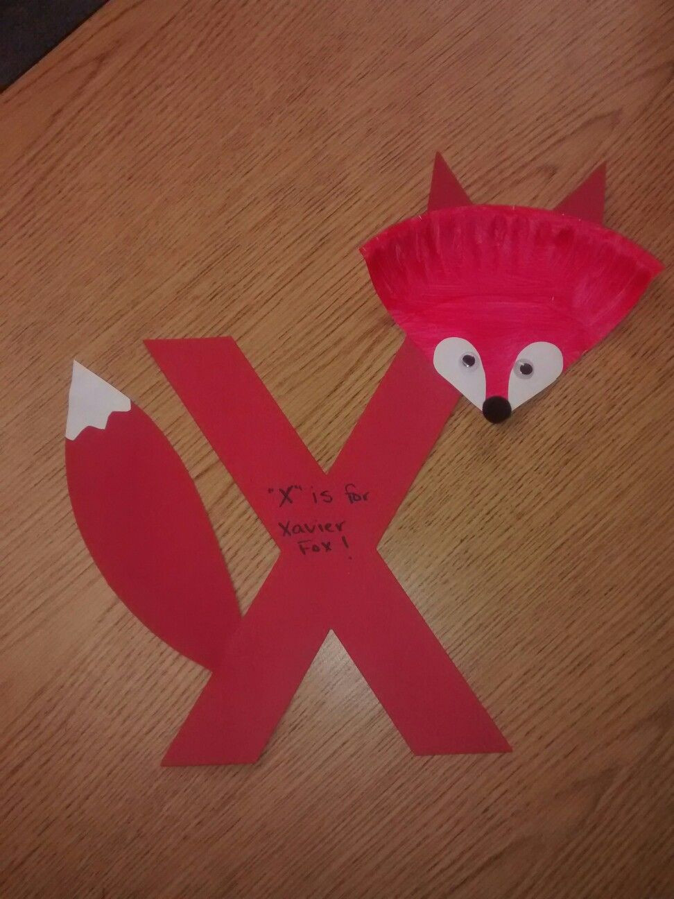 Preschool Crafts Ideas
 X is for Xavier Fox
