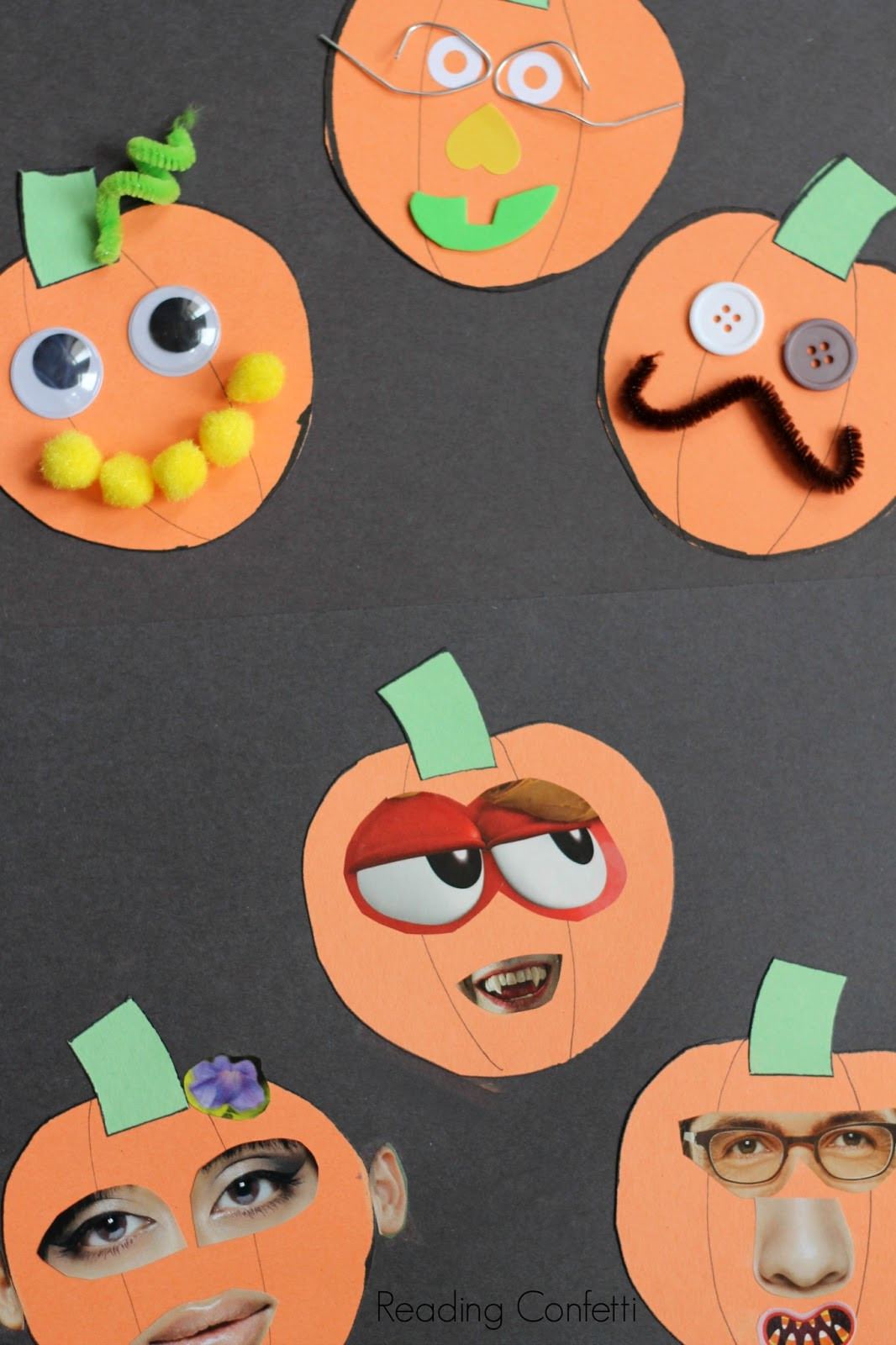 Preschool Halloween Craft Ideas
 Jack o Lantern Collages Preschool Craft Reading Confetti