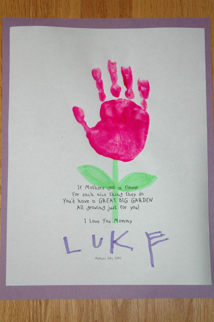 Preschool Mothers Day Craft Ideas
 Lukie Preschool project for Mother s Day 2007
