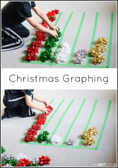 Preschool Projects Ideas
 Christmas Math Activity Graphing with Gift Bows
