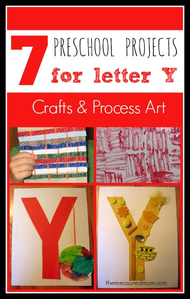 Preschool Projects Ideas
 7 Letter Y Crafts and Process Art for Preschoolers The