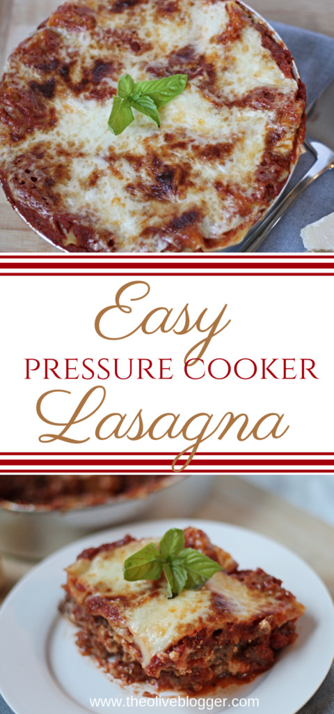 Pressure Cooker Lasagna
 Pressure Cooker Lasagna THE OLIVE BLOGGER Recipes your