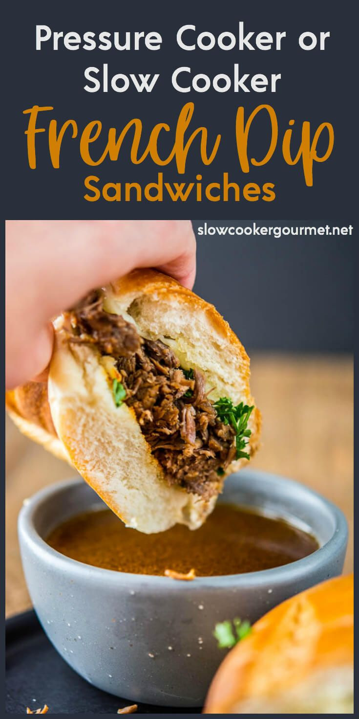 Pressure Cooker Roast Beef Sandwiches
 The most tender roast beef and tasty au jus makes the best
