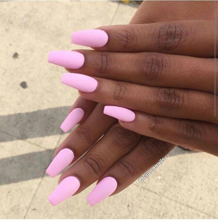Pretty Nail Colors For Dark Skin
 Beautiful pink nails on brown skin black woman nails