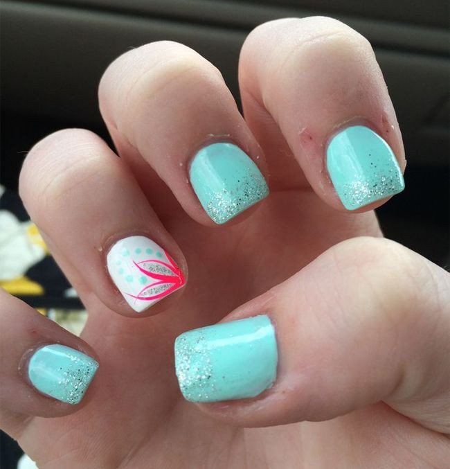 Pretty Nail Colors For Summer
 Cute Summer Acrylic Small Nails Ideas 2016