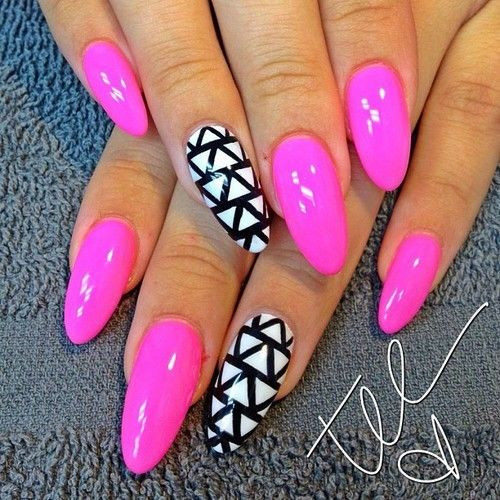 Pretty Pink Nails
 Pink Stiletto Nail Designs to Adore Pretty Designs