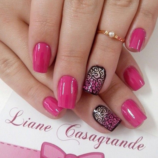 Pretty Pink Nails
 45 Pretty Pink Nail Art Designs For Creative Juice