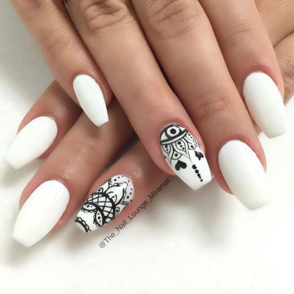 Pretty White Nails
 60 Pretty Matte Nail Designs