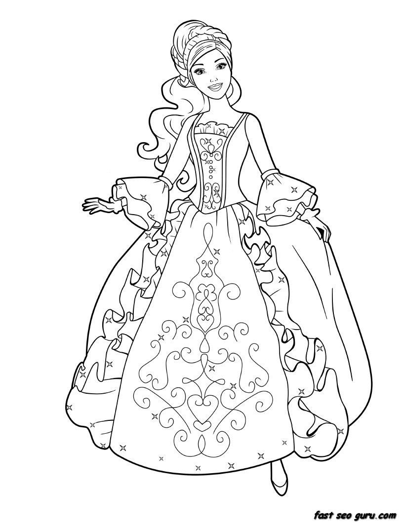 Princess Coloring Sheets For Girls
 Princess Coloring Pages for Girls