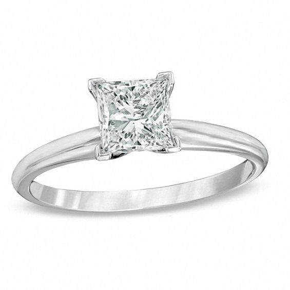 Princess Cut Solitaire Engagement Ring
 1 CT Princess Cut Diamond Solitaire Engagement Ring in