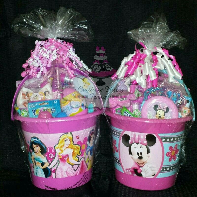Princess Gift Basket Ideas
 Disney Princess and Minnie mouse Easter baskets
