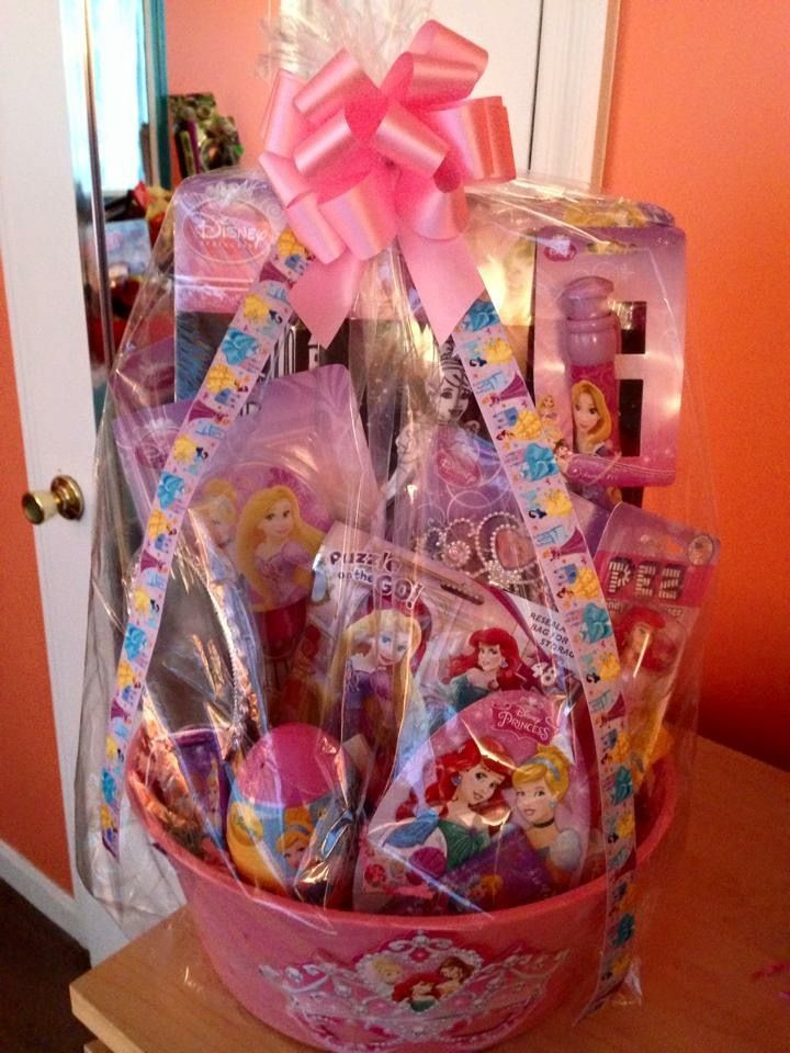 Princess Gift Basket Ideas
 Disney Princess Easter Basket made by me