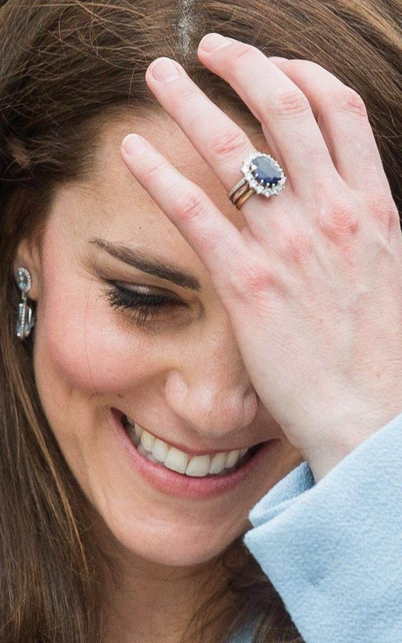 Princess Kate Wedding Ring
 The Duchess of Cambridge wears her favourite pearl tiara