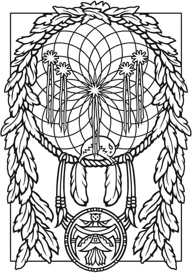 Printable Adult Coloring Pages Dream Catchers
 Coloring Pages Dream Catchers Coloring Home