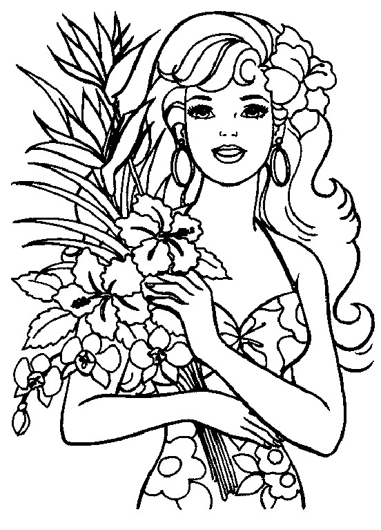 Printable Barbie Coloring Pages
 coloring Barbie coloring pages for kids