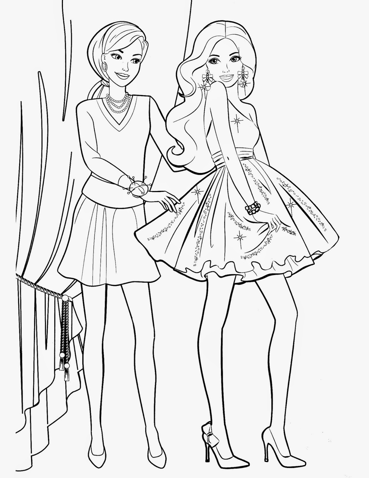 Printable Barbie Coloring Pages
 Coloring Pages Barbie Free Printable Coloring Pages