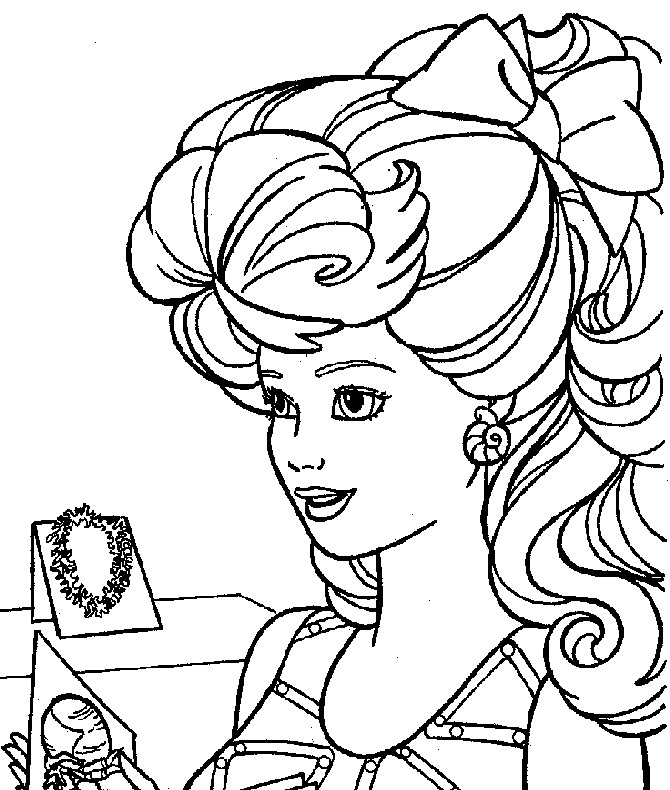 Printable Barbie Coloring Pages
 Free Coloring Pages Barbie Coloring Pages