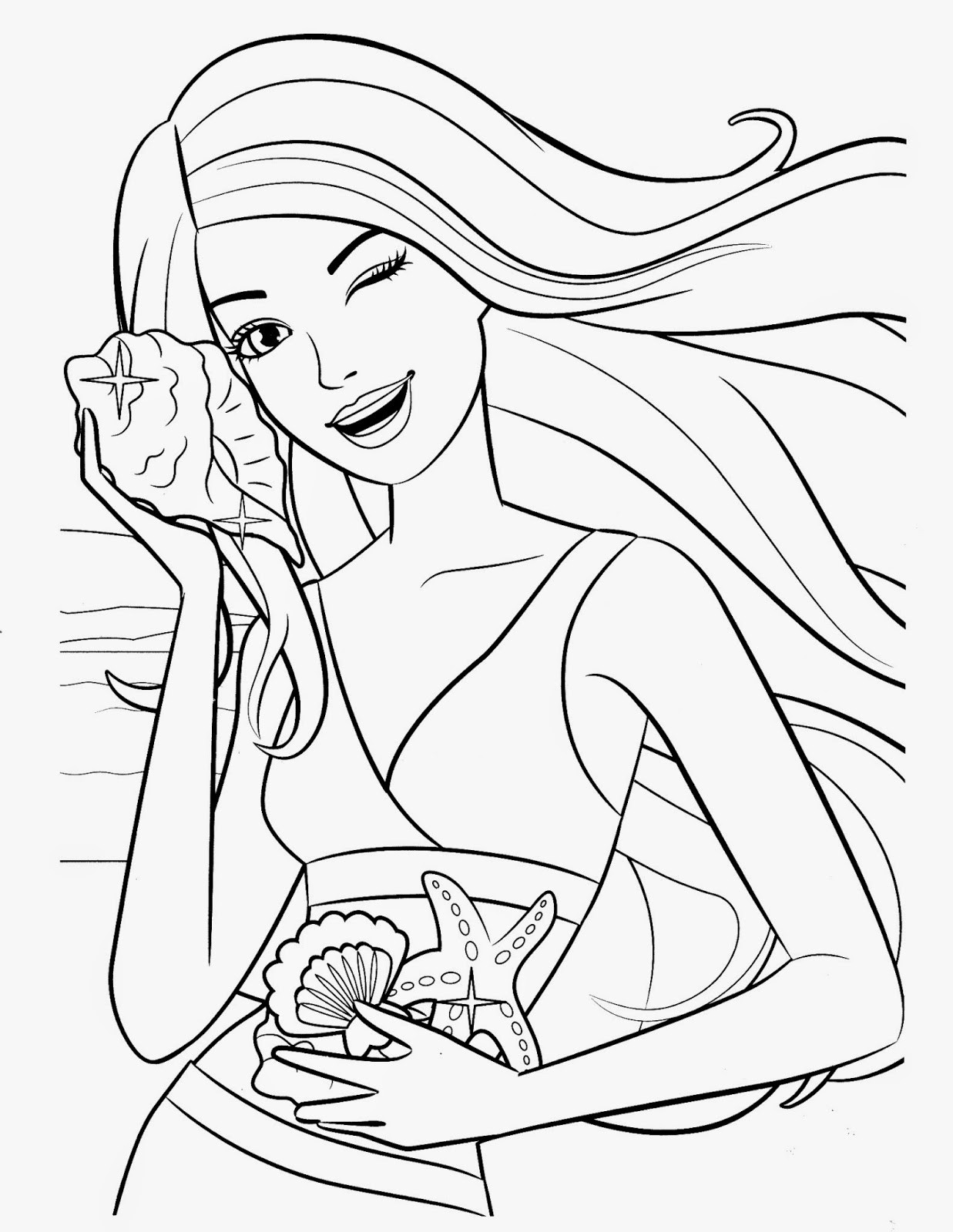 Printable Barbie Coloring Pages
 Coloring Pages Barbie Free Printable Coloring Pages