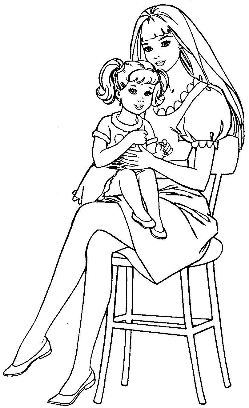 Printable Barbie Coloring Pages
 Barbie Coloring Pages