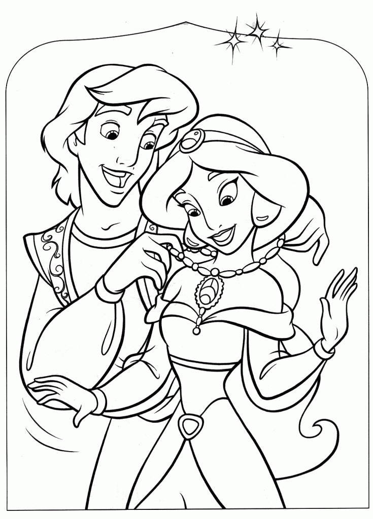 Printable Coloring Books For Kids
 Free Printable Aladdin Coloring Pages For Kids