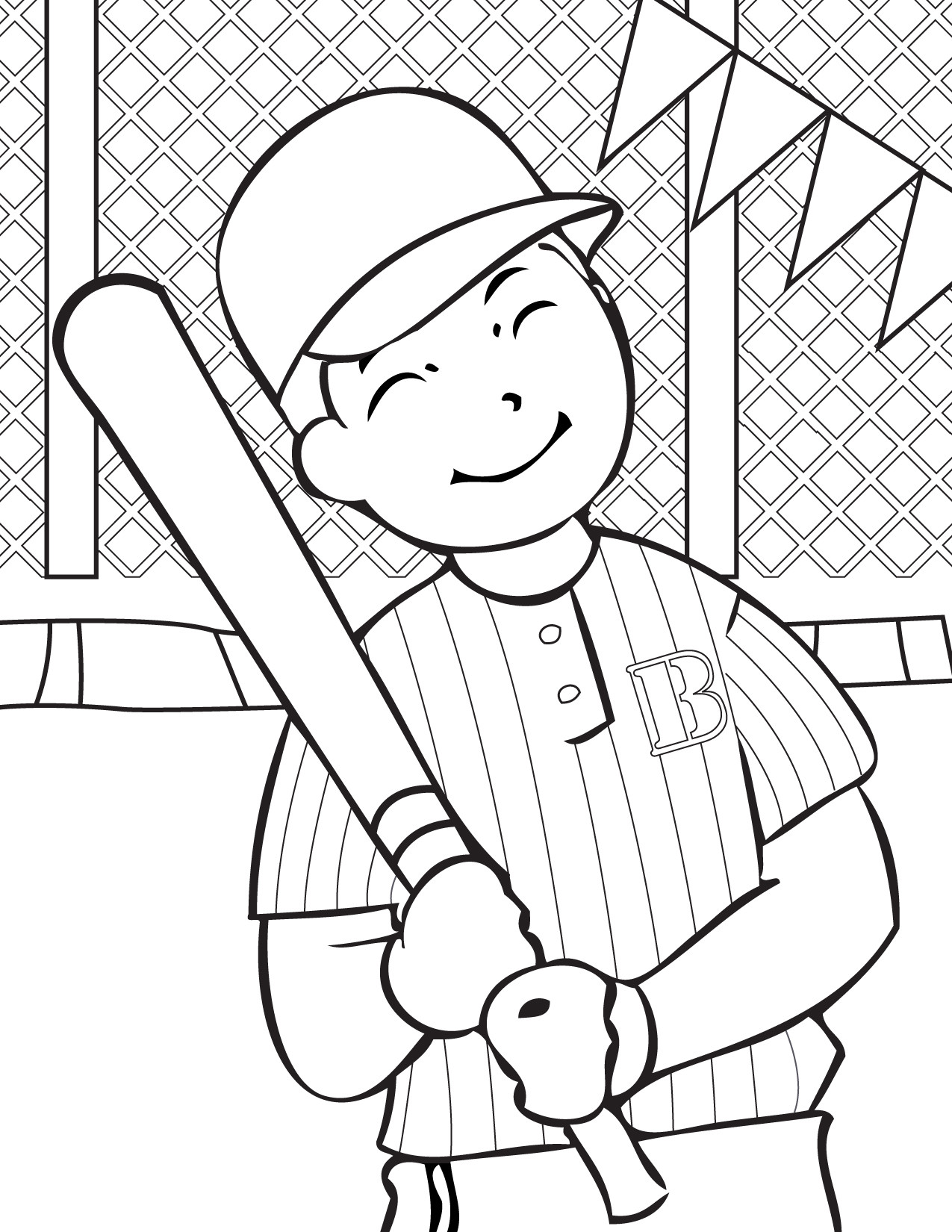 Printable Coloring Books For Kids
 Free Printable Baseball Coloring Pages for Kids Best