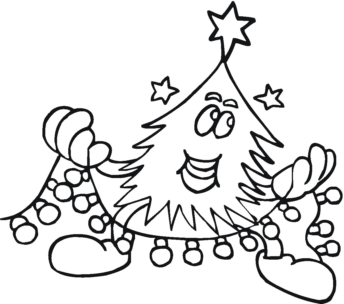 Printable Coloring Pages Christmas
 Christmas Tree Coloring Pages