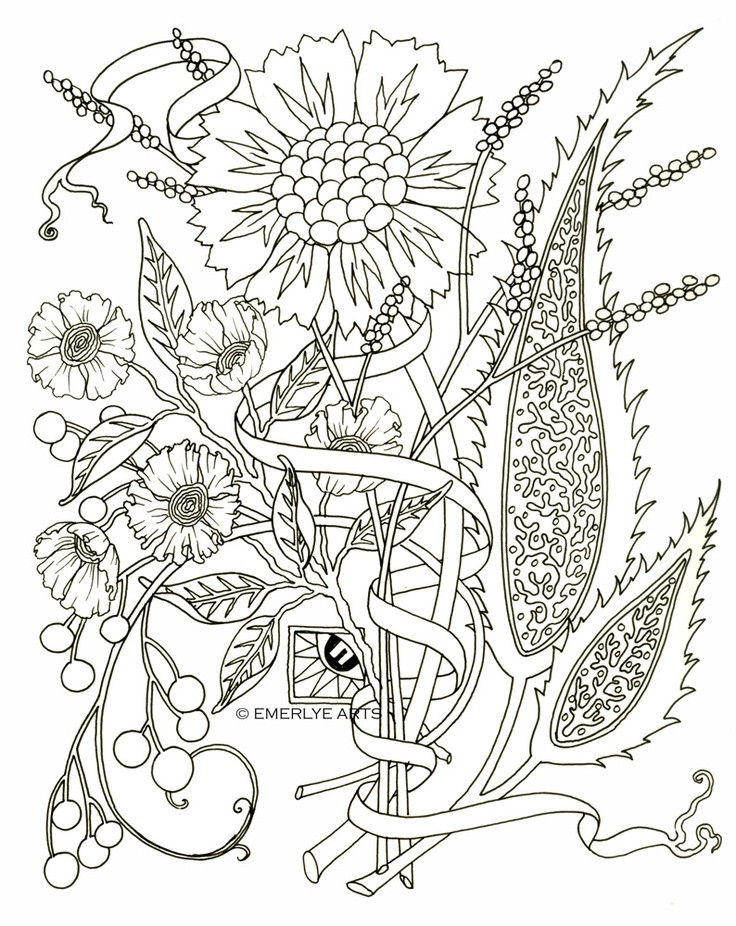 Printable Coloring Pages For Adults Flowers
 細かくてお花いっぱいの塗り絵ぬりえ【無料イラスト・テンプレート素材】 NAVER まとめ