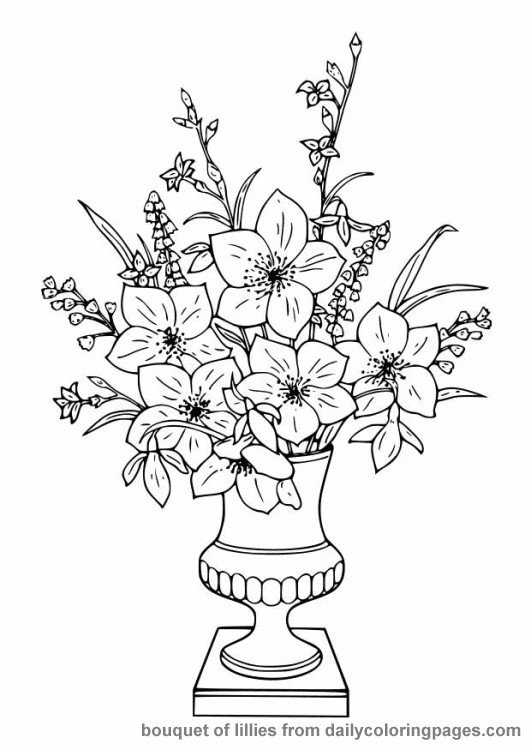 Printable Coloring Pages For Adults Flowers
 Free Flower Coloring Pages For Adults Flower Coloring Page