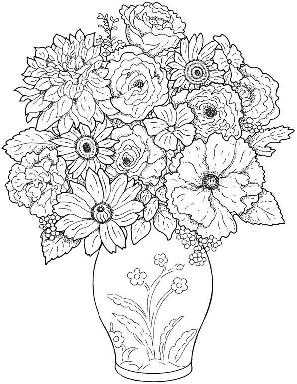 Printable Coloring Pages For Adults Flowers
 Flower Coloring Pages for Adults Best Coloring Pages For