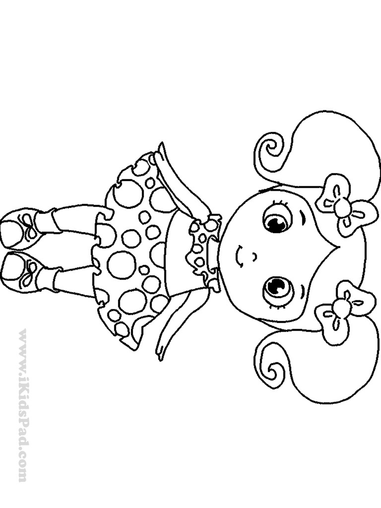 Printable Coloring Pages For Girls
 Baby Girl Coloring Pages To Print Coloring Home