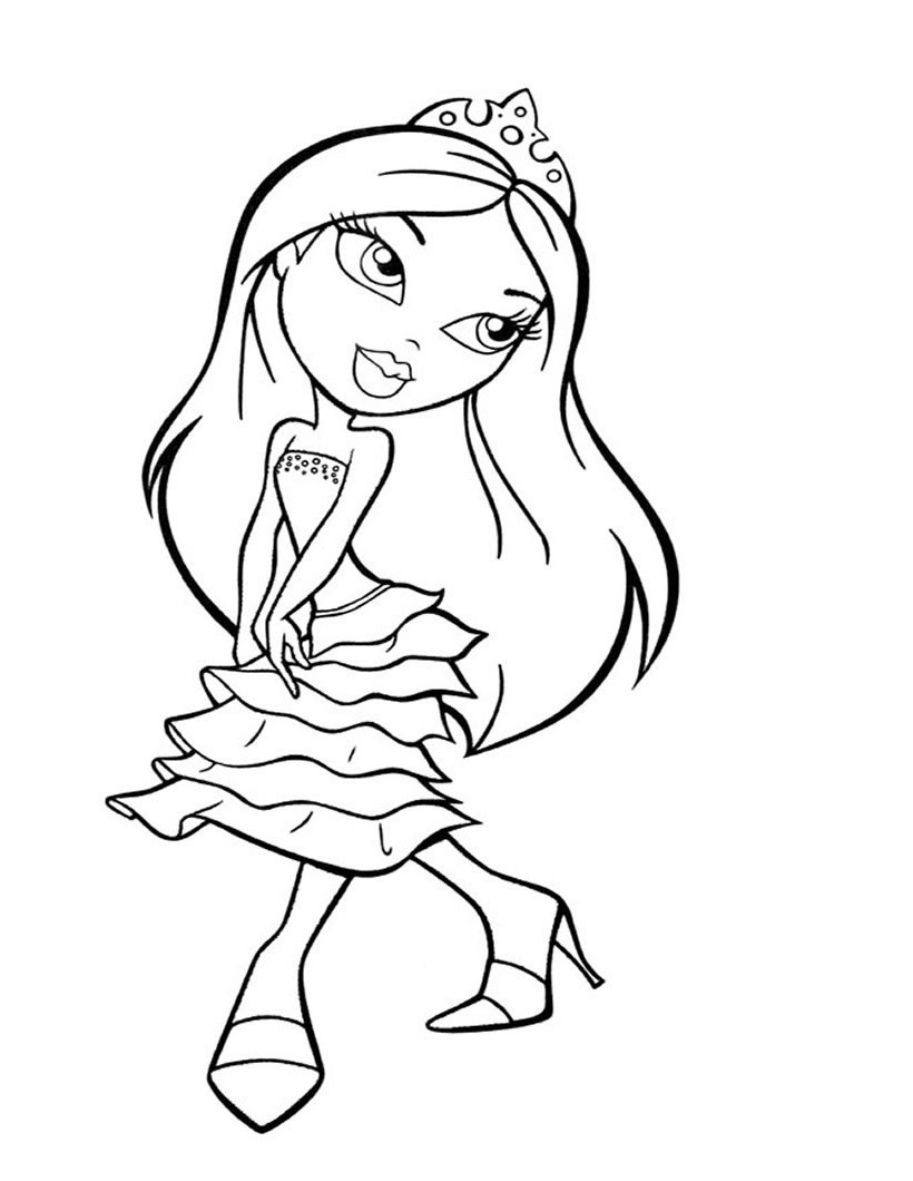 Printable Coloring Pages For Girls
 bratz colouring pages for girls to colour in Coloring Point