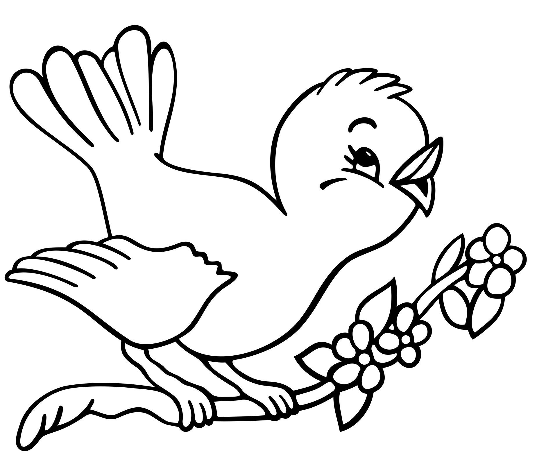 Printable Coloring Pages For Kids Animals
 Free Bird Coloring Pages for Kids Animals