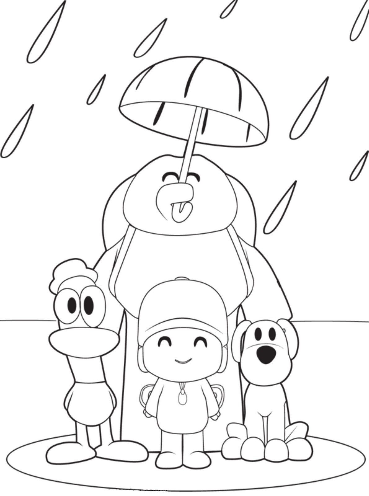 Printable Coloring Pages For Toddlers
 Free Printable Pocoyo Coloring Pages For Kids