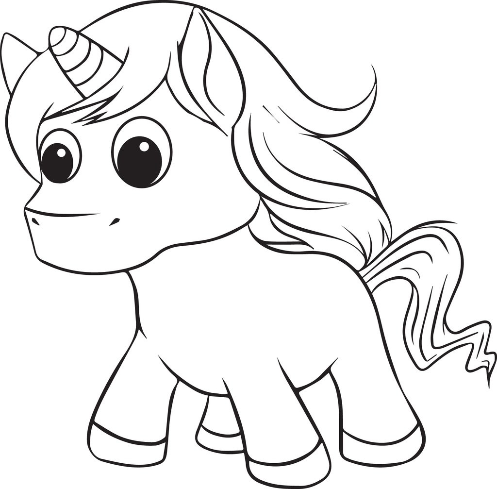 Printable Coloring Pages Of Unicorns
 Printable Unicorn Coloring Page for Kids 2 – SupplyMe
