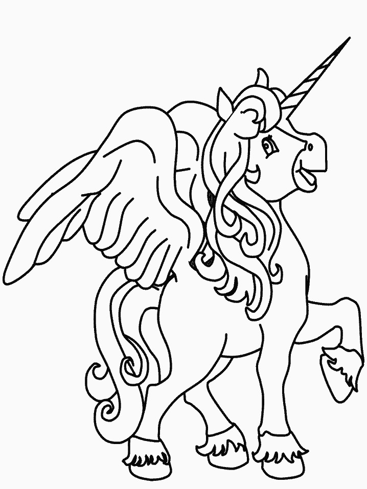 Printable Coloring Pages Of Unicorns
 Free Printable Unicorn Coloring Pages For Kids
