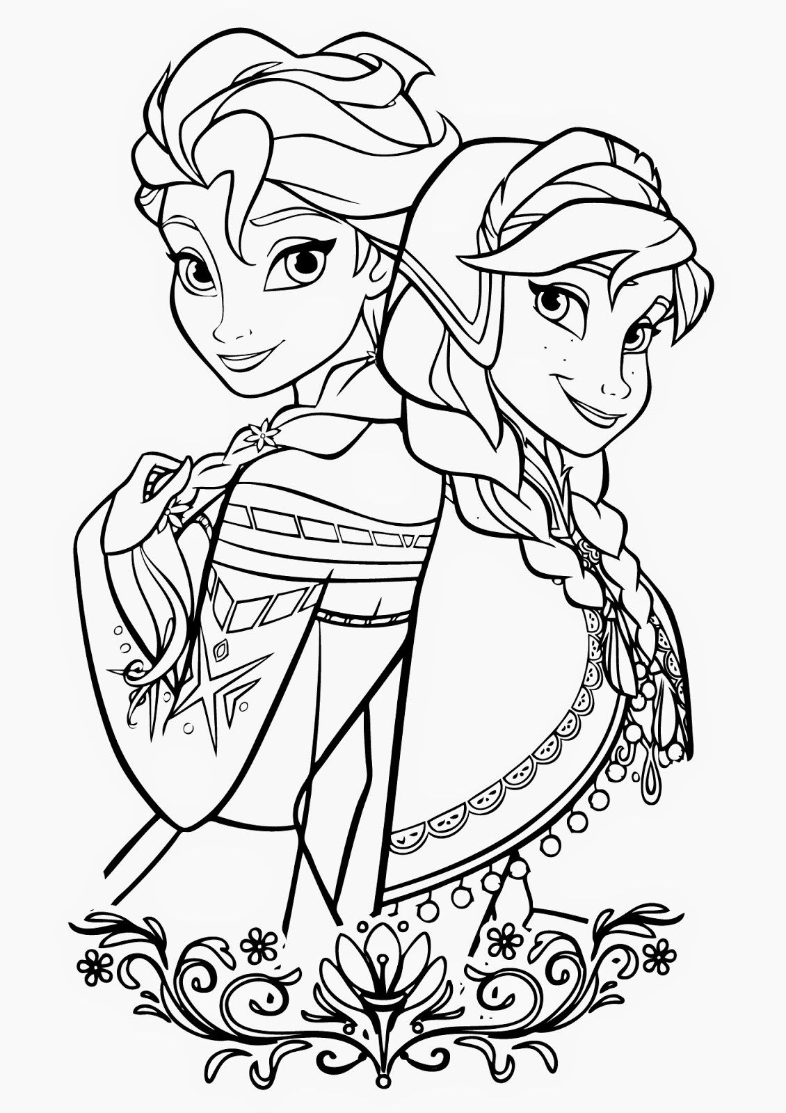 Printable Disney Coloring Pages
 15 Beautiful Disney Frozen Coloring Pages Free Instant