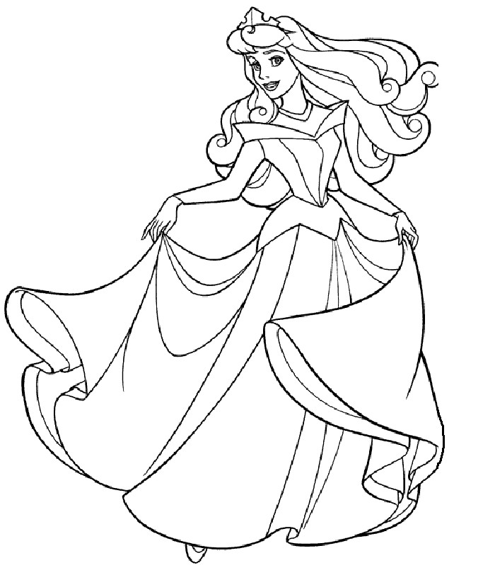 Printable Disney Coloring Pages
 Disney Princess Belle Coloring Pages