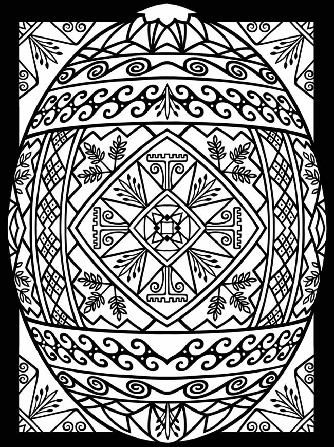 Printable Easter Egg Coloring Pages
 Easter