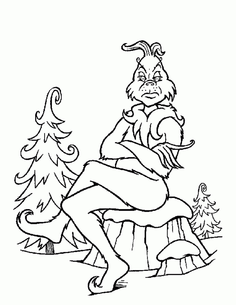 Printable Grinch Coloring Pages
 The Grinch Coloring Page Coloring Home