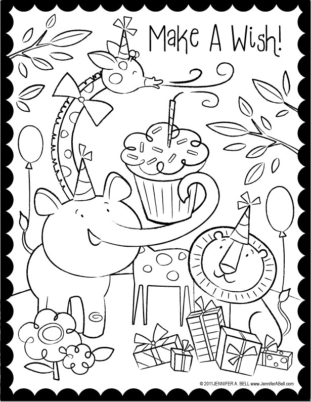 Printable Happy Birthday Coloring Pages
 Coloring Page World Happy Birthday Coloring Pages Portrait