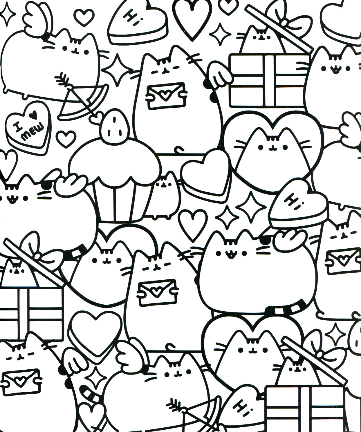 Printable Pusheen Coloring Pages
 Pusheen Coloring Book Pusheen Pusheen the Cat