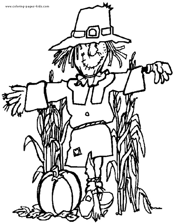 Printable Scarecrow Coloring Pages
 Thanksgiving Coloring Pages Thanksgiving Scarecrow