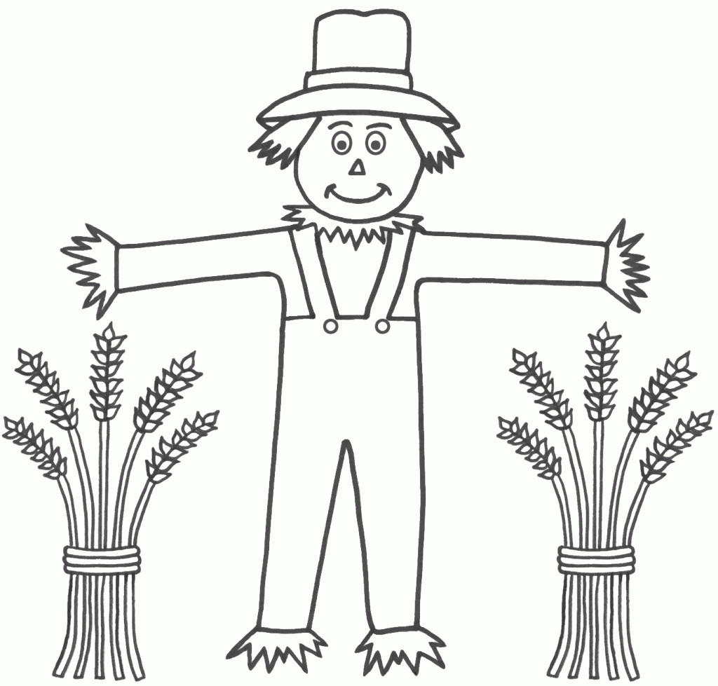 Printable Scarecrow Coloring Pages
 Free Printable Scarecrow Coloring Pages For Kids
