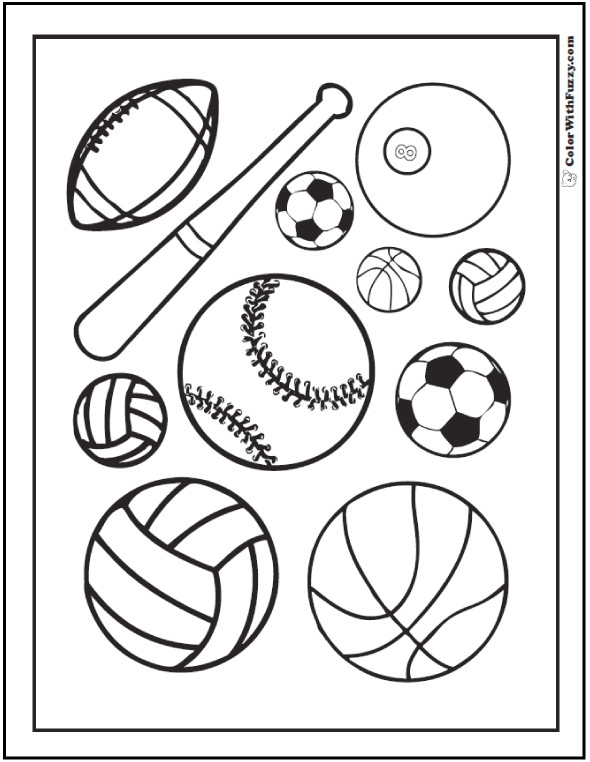 Printable Sports Coloring Pages
 121 Sports Coloring Sheets Customize And Print PDF